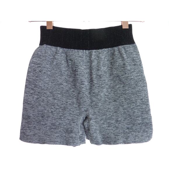 NWOT Free People Movement Prajna Shorts Bike Shorts Spandex Gray Ribbed Workout - Picture 3 of 6